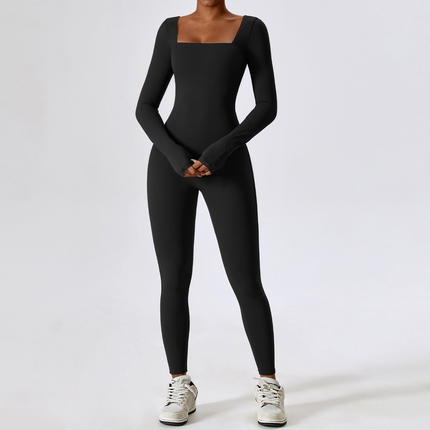 Long-sleeved fitness sports quick-drying jumpsuits