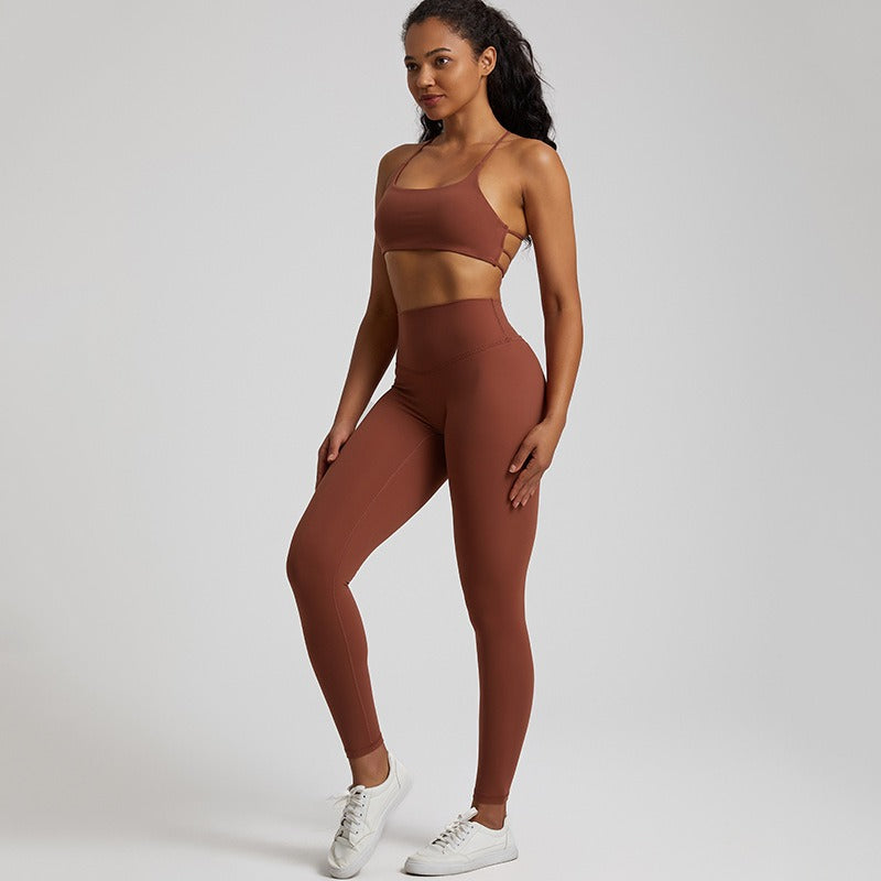 Tight butt lift running suit set